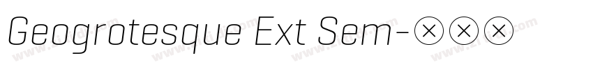Geogrotesque Ext Sem字体转换